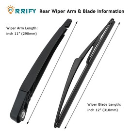 ORRIFY Rear Windshield Wiper Arm Blade Set 28780-JM00A for Nissan Juke 2011-2016, for Nissan Rogue 2008-2013