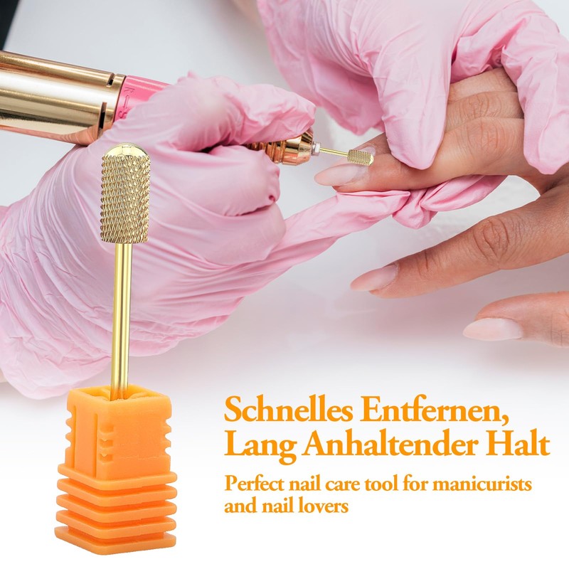 Set of 2 Nail Drill Bits with 2 Nail File,