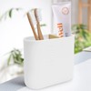 Toothbrush Holder with Bamboo Divider,Detachable for Easy Cleaning Multi-Functional Storage,2