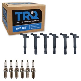 TRQ TRQ Ignition Kit Ignition Coil Set Spark Plugs Compatible with 2004-2005 Dodge Dakota Durango 2002-2005 Ram 1500 2002-2004 Jeep Liberty