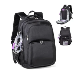 Feeding Tube Backpack for G J GJ Tube G tube Accessories Supplies Backpack for Enteral Feeding Pump Bags Fits 500ml to 1000ml for Adults (Black)