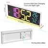YISILE Digital Wall Clock Large Display, 16.2" Large Digital Wall
