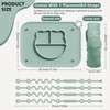1 Pack Silicone Mat for Babies, Baby Placemat Built-in Suction