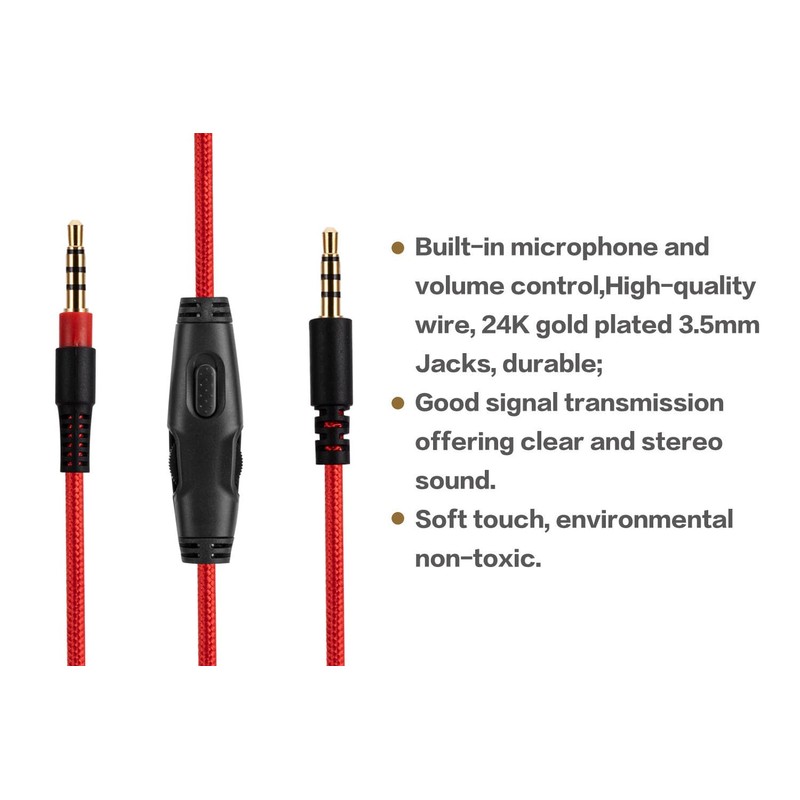 HyperX Cloud Alpha Replacement Cable, Compatible with HyperX Cloud Alpha