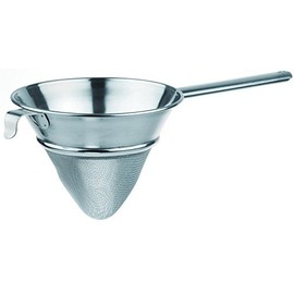 APS 88717 High-Gloss Polished Stainless Steel Pointed Sieve with Wire Pile Diameter 24 x 19 x 24 cm
