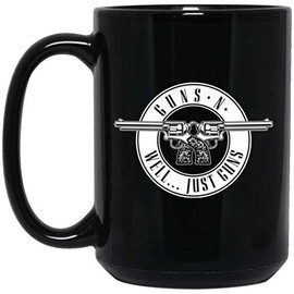 Wheel Spin Addict 15 oz Mug, Guns N Well Just Guns Firearm Black Mug