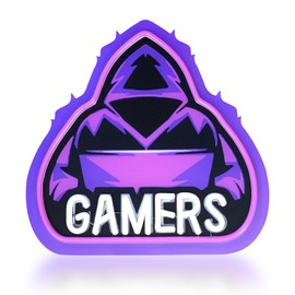 TEKXYZ UV Printed Gaming Neon Sign – LED Gamer Neon Lights for Room Decor, Perfect Video Game Wall Decor for Boys’ Bedrooms, Best Gifts for Teenage Gamers