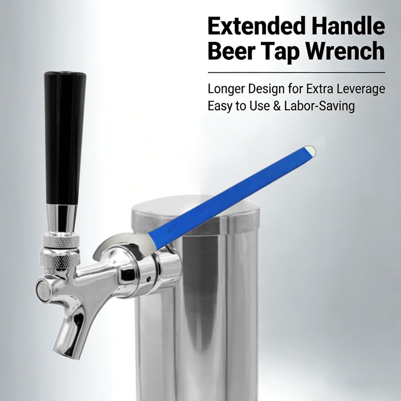 Draft Beer Tap Wrench with Long Handle,Spanner for Installation &