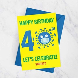 Male Lockdown 40th Birthday Card, Lockdown Birthday Card, Pandemic Birthday, Quarantine Birthday Card, Isolation Birthday Card