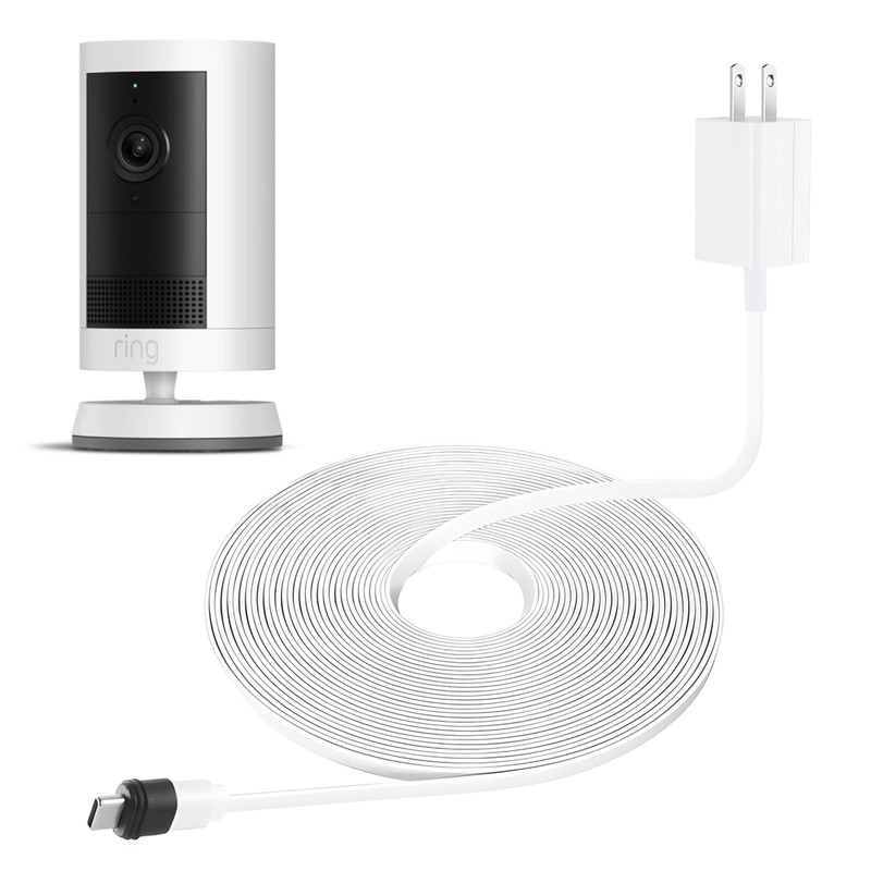 25ft/7.5m Weatherproof Charger Cable for Outdoor Cam Plus,Spotlight Cam Plus/Pro(Battery),