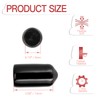 Jamiikury 60PCS Black Rubber Screw Caps, 8mm ID, Flat Head,