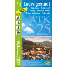 ATK25-A10 Ludwigsstadt (Amtliche Topographische Karte 1:25000): Teuschnitz, Reichenbach, Pressig, Steinbach a.Wald, Tettau, Gräfenthal, Probstzella, ... Amtliche Topographische Karte 1:25000 Bayern)