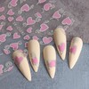 Valentines Day Nail Art Stickers Decals, Love Heart Nail Decorations,