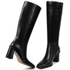 Grakihily Women’s Knee-High Boots with Full Side Zipper – Fashion