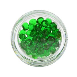 O'Creme Emerald-Green Edible Diamond Studs 4 Millimeters for Decorating Cakes and Cupcakes, 65 Studs