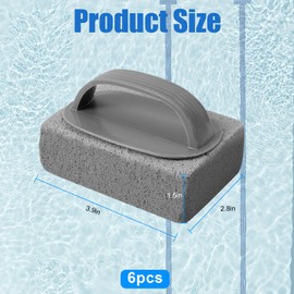 6Pcs Pumice Stone for Cleaning,Handheld Flat Top Griddle Cleaning Stone Block,Cleaning Pumice Stone for Stove,Swimming Pumice Pool Tile Stone for Pools,Pumice Blok for Cleaning Tiles,Grout,Concrete