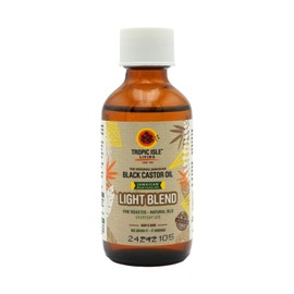 Tropic Isle Living Light Blend Jamaican Black Castor Oil 2 fl oz | Lightweight Nourishing Oil with Vitamin E & Omega Fatty Acids | Strengthens, Moisturises & Conditions Hair, Skin, Brows & Lashes