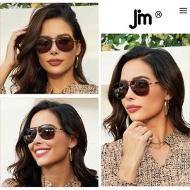 JM Retro Polarized Aviator Sunglasses Mirror Lightweight Eyeglasses for Men Women (Tortoise/Polarized Brown)
