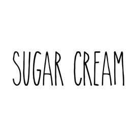 Sugar Cream Vinyl Sticker - Farmhouse Style Skinny Font - Kitchen Decor - 2 inch Tall Set - Die Cut Decal - Gold