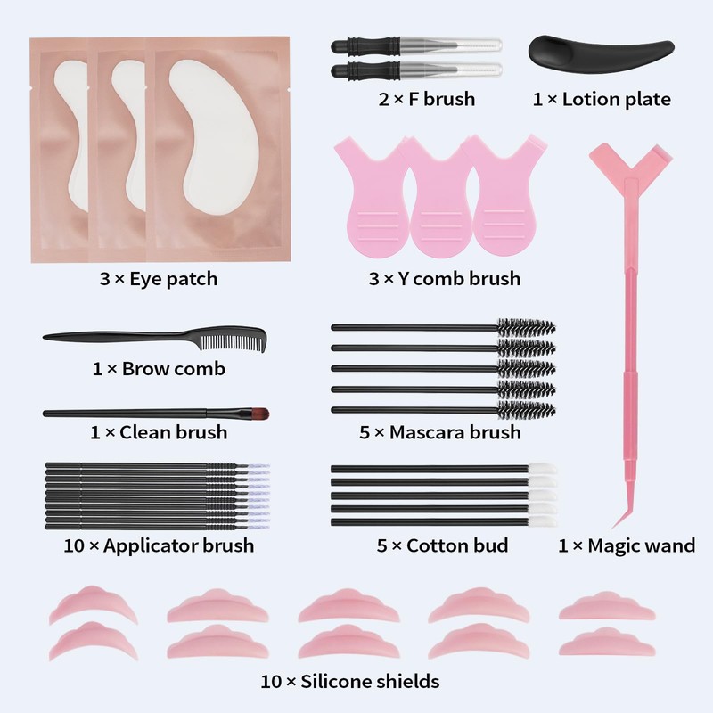Lash Perm Kit, Libeauty Eyelash Lift Kit, 10ml Brow Lamination