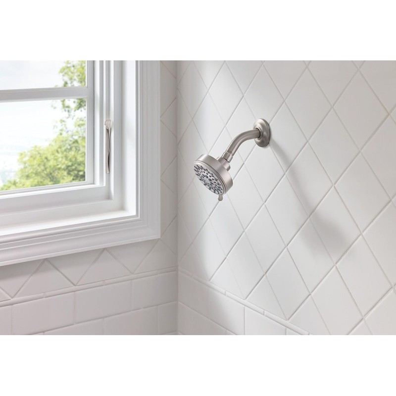 Moen 209W0SRN Ignite Five-Function 3-3/4" Diameter Spray Head Wallmount, Spot