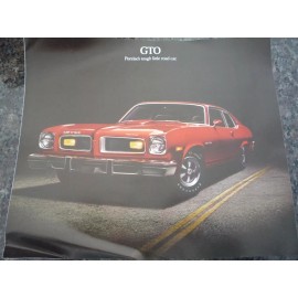 Pontiac 1974 GTO dealer- brochure - recent open NOS case