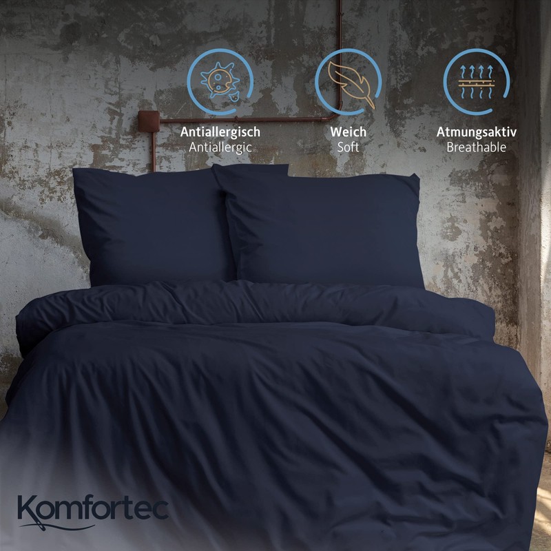 Komfortec Premium Bed Linen 135 x 200 cm with 1
