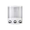 Croydex Triple Soap Dispenser, Shower Dispenser Wall Mounted, Lifts Off
