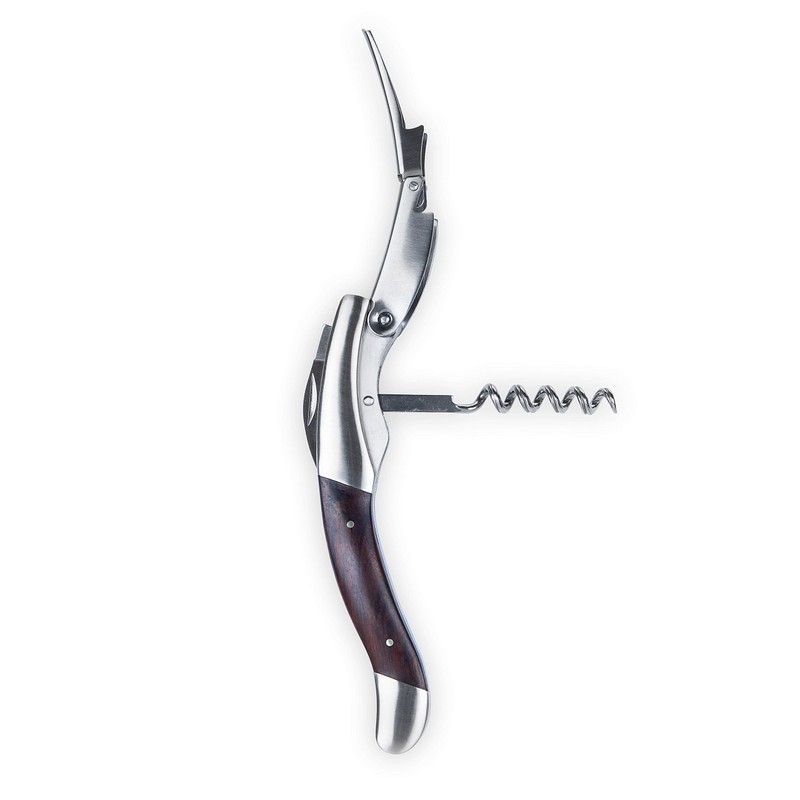 Viski Admiral Oversized Double Hinged Waiters Corkscrew Wine Opener with