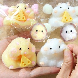 6PCS Taba Squishy Toys,Hamster Squishy Fidget Toys Gift for Children