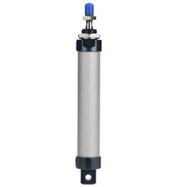 Pneumatic Cylinder, 25 mm Bore 100 mm Stroke, Single Rod, Mini Pneumatic Cylinder, Double Acting