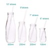 Dakoufish 8 Inch Long Clear Reusable Tritan Replacement Drinking Straws