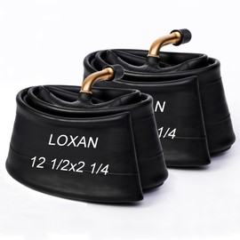 Loxan 2 Pack 12.5x2.25 Bike Inner Tubes Compatible with 12 and 12.5 inches Electric Scooters, 12 1/2 x 2 1/4 inch Replacement Bicycle Tubes with Angled Valve Stem for Electric Bike, E-Bike