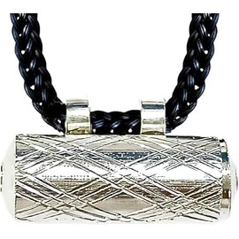 Taveez Amulet Locket for Evil Protection With Black Thread | Cylindrical Openable Tabiz | Spiritual Pendant for Men & Women | Good Luck & Safety (Silver)