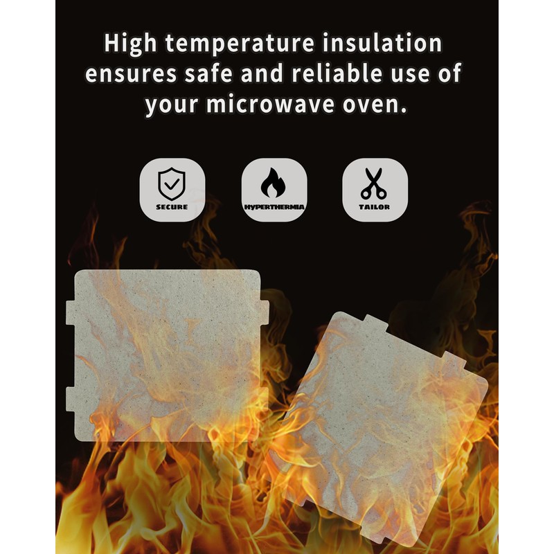 YQBOOM 2 PCS Waveguide Cover, Universal Mica Sheet for Microwave