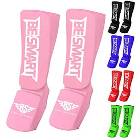 Kids Kick Boxing Shin Protectors/Guard Foot Pads Junior Shin Instep Children (Pink, XXS (9 to 13 Years))