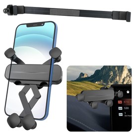 LUNQIN Car Phone Holder Mount for Genesis GV70 2022 2023 2024 2025,Genesis G80 GV80 2021-2025 Auto Accessories Navigation Bracket Interior Decoration Dash Board Mobile Cell Phone Mount