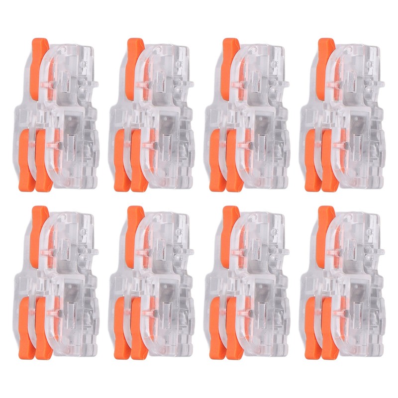 30PCS Quick Splicing Wire Connector Transparent PC Copper Stripping Terminal