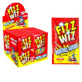 Fizz Wiz Popping Candy - 50 Packets of 5g Each - Fun and Exciting Popping Sensation - Great for Parties