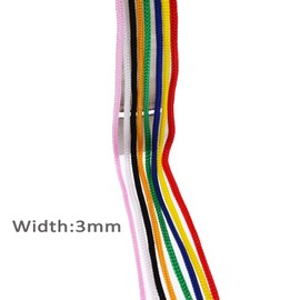 IHKFILAN Polypropylene Utility Rope Drawstring Hollow Braided PP Rope Barrier Rope Polypro Rope Braided Rope Outdoor Rope Knot Resistant (White, 3 mm)