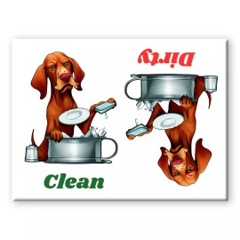 HUNGARIAN VIZSLA Clean Dirty DISHWASHER MAGNET New DOG