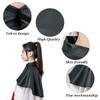 Short Makeup Cape, Mini Nylon Black Makeup Bob Haircut Makeup