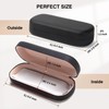 Marvolia Glasses Case Hard Shell Large Eyeglasses Case PU Leather