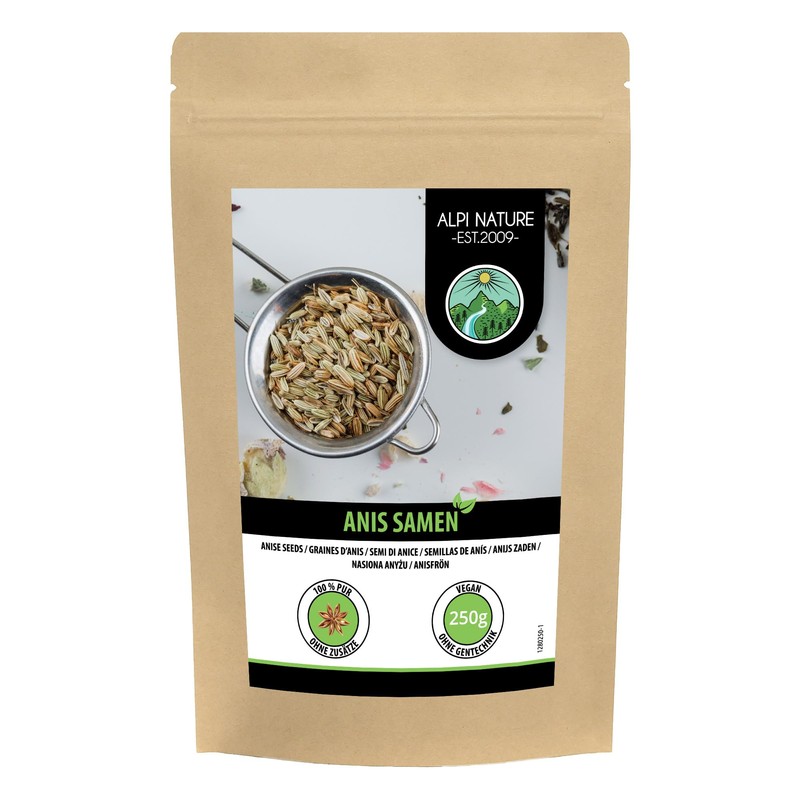 Whole anise (250g, 8.8 oz), Aniseed, anise seeds, 100% natural,