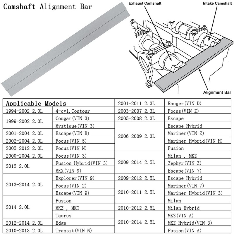 kweiny Camshaft Alignment Timing Tool Kit for Ford Mercury Mazda
