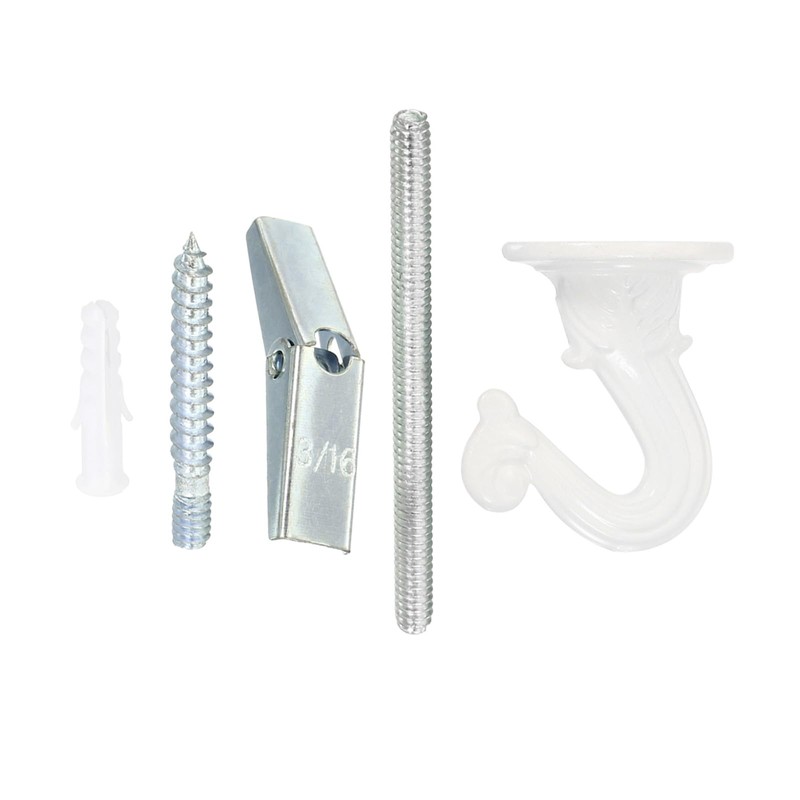 YOKIVE 4 Set Ceiling Hook Kit, Heavy Swag Hanging Hook