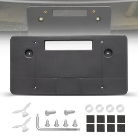 RED WOLF License Plate Bracket for 2016-2023 Subaru WRX Forester Crosstrek Impreza Front Bumper Round Holes No Drilling Required Mount License Plate Tag Holder w/Screws Anchor