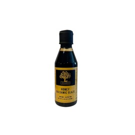 Liokareas Greek Honey Balsamic Glaze - Organic - NonGMO - 8.45oz - No Artificial Honey Flavor ONLY REAL Greek Honey - Made from Grapes Grown in Greece - NO ADDED SUGARS - Gluten Free - 6% Acidity