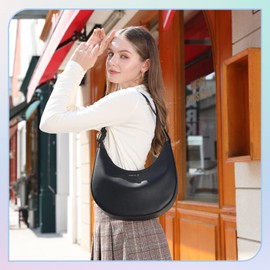 Keyli Shoulder Bag Stylish Casual Clutch Purses for Women 3 Ways Adjust Strap Tote Handbags with Zip Closure, Black