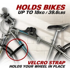 Ibera Horizontal Wall Mount Hanger, Indoor Bicycle Hook Holder Storage Rack for Home or Garage, 45 Degree Adjustable Angle to Keep Bike Level (Black Hanger - 2 Pack)